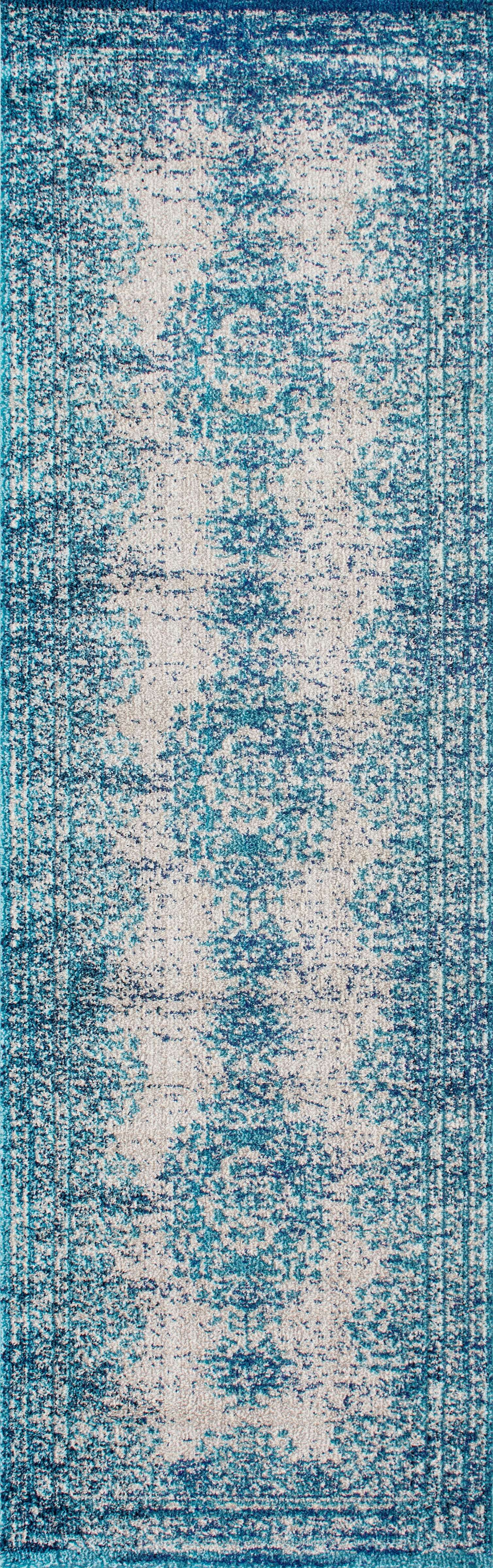 Speckled Medallion Rug | Blue