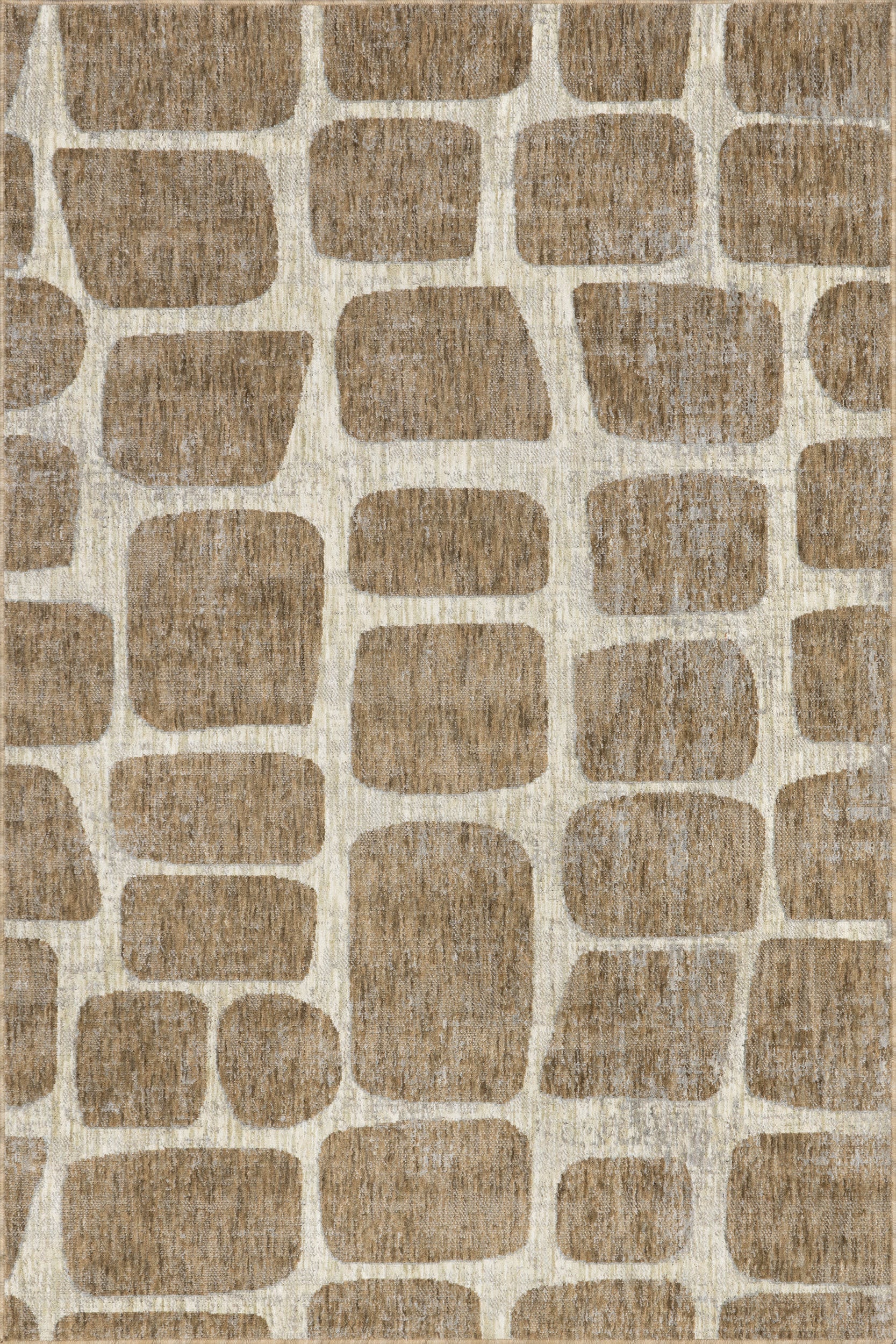Aadhya Modern Geometric Area Rug | Light Brown