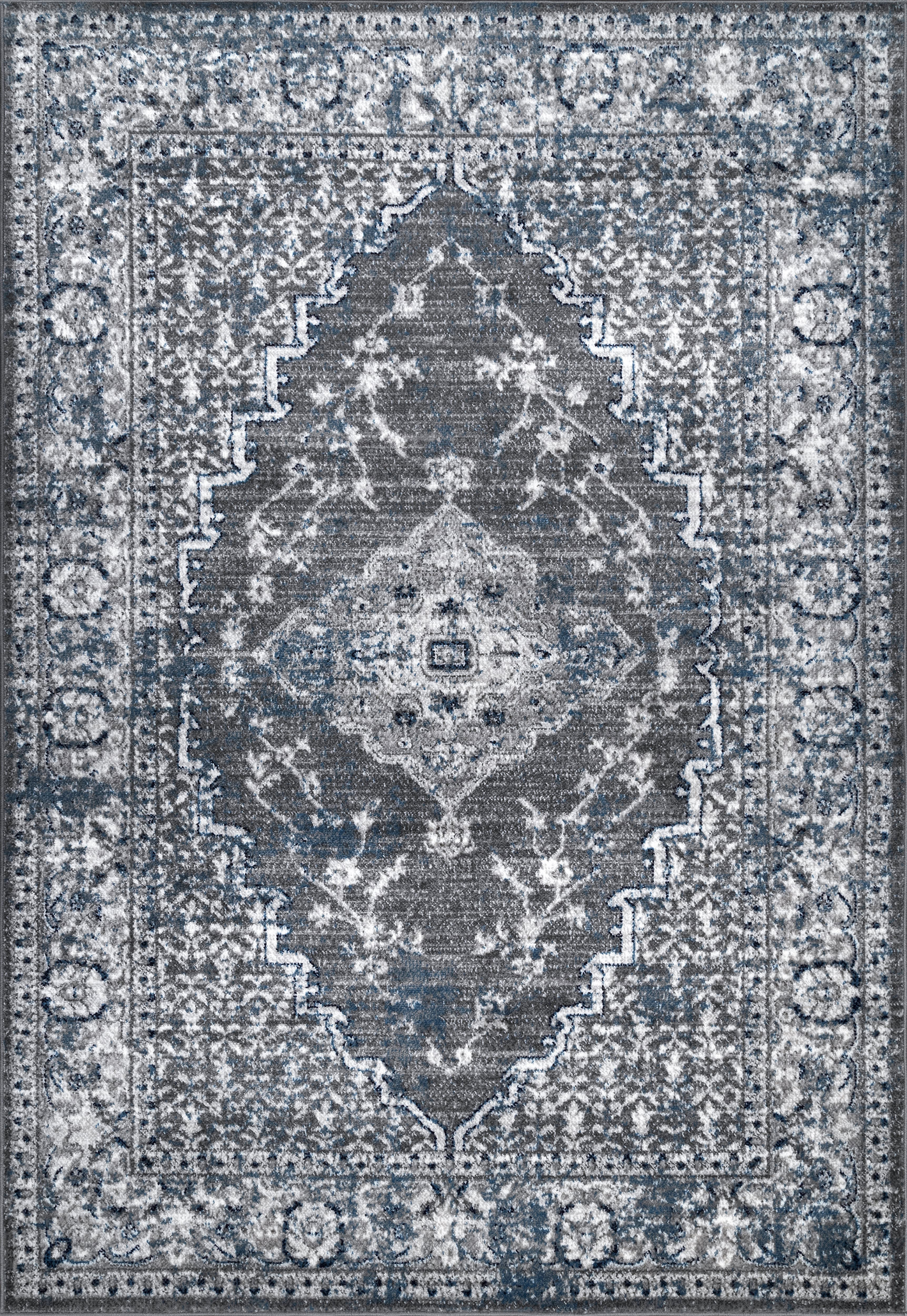 Centerpiece Medallion Rug | Grey