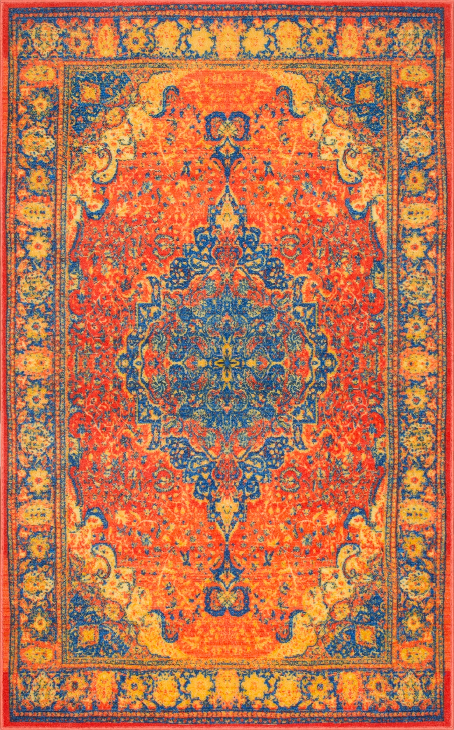 Beguiled Medallion Rug | Orange