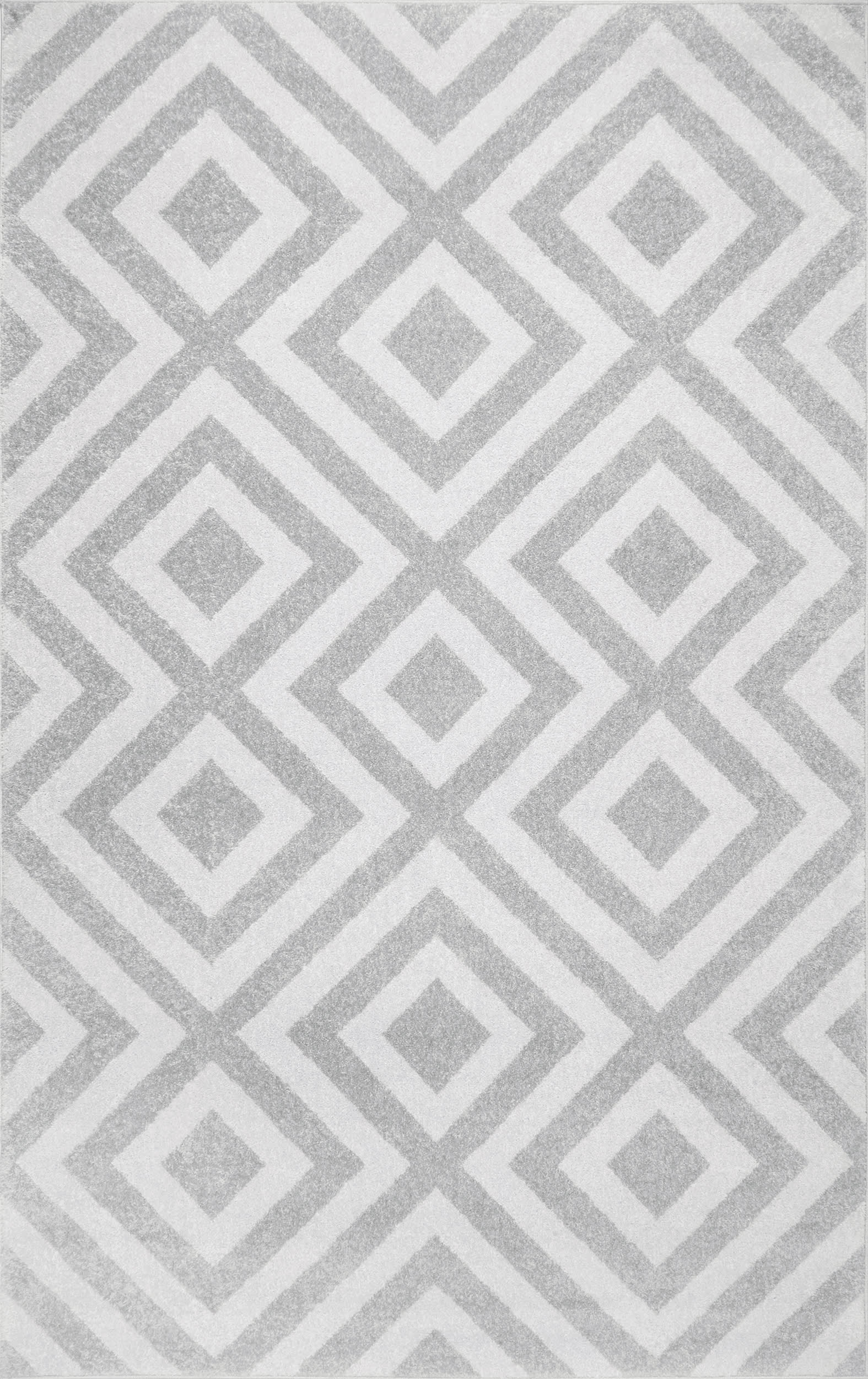 Chevron Stripes Rug | Light Grey