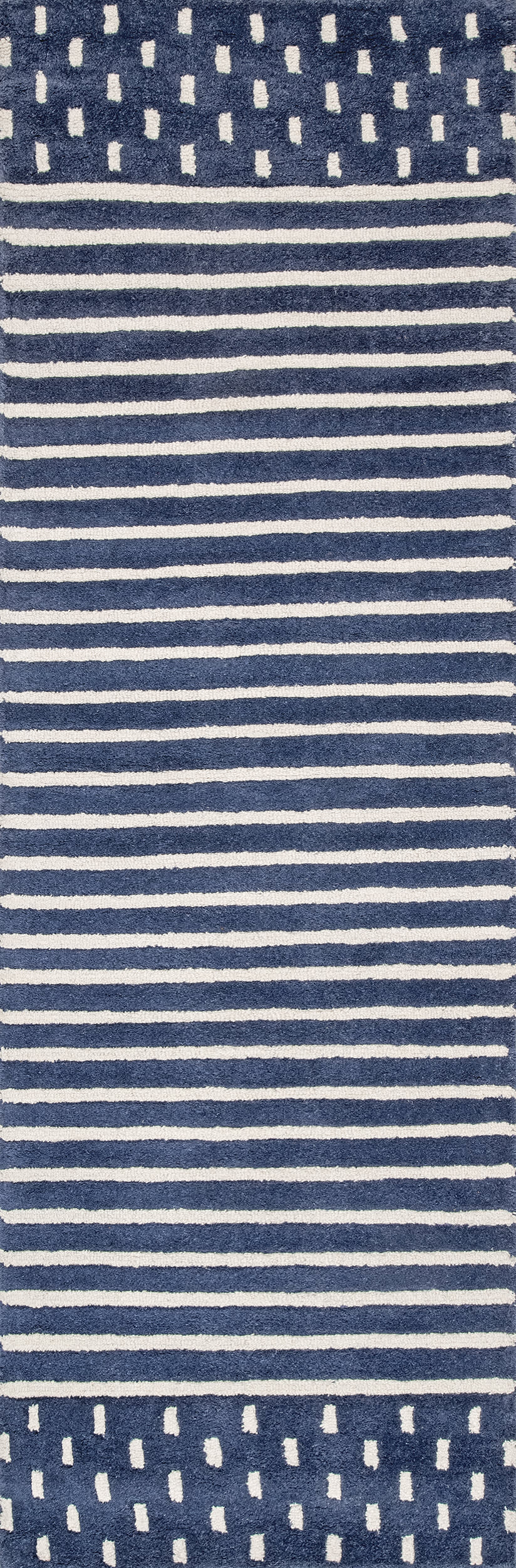 Mandia Striped Rug | Navy