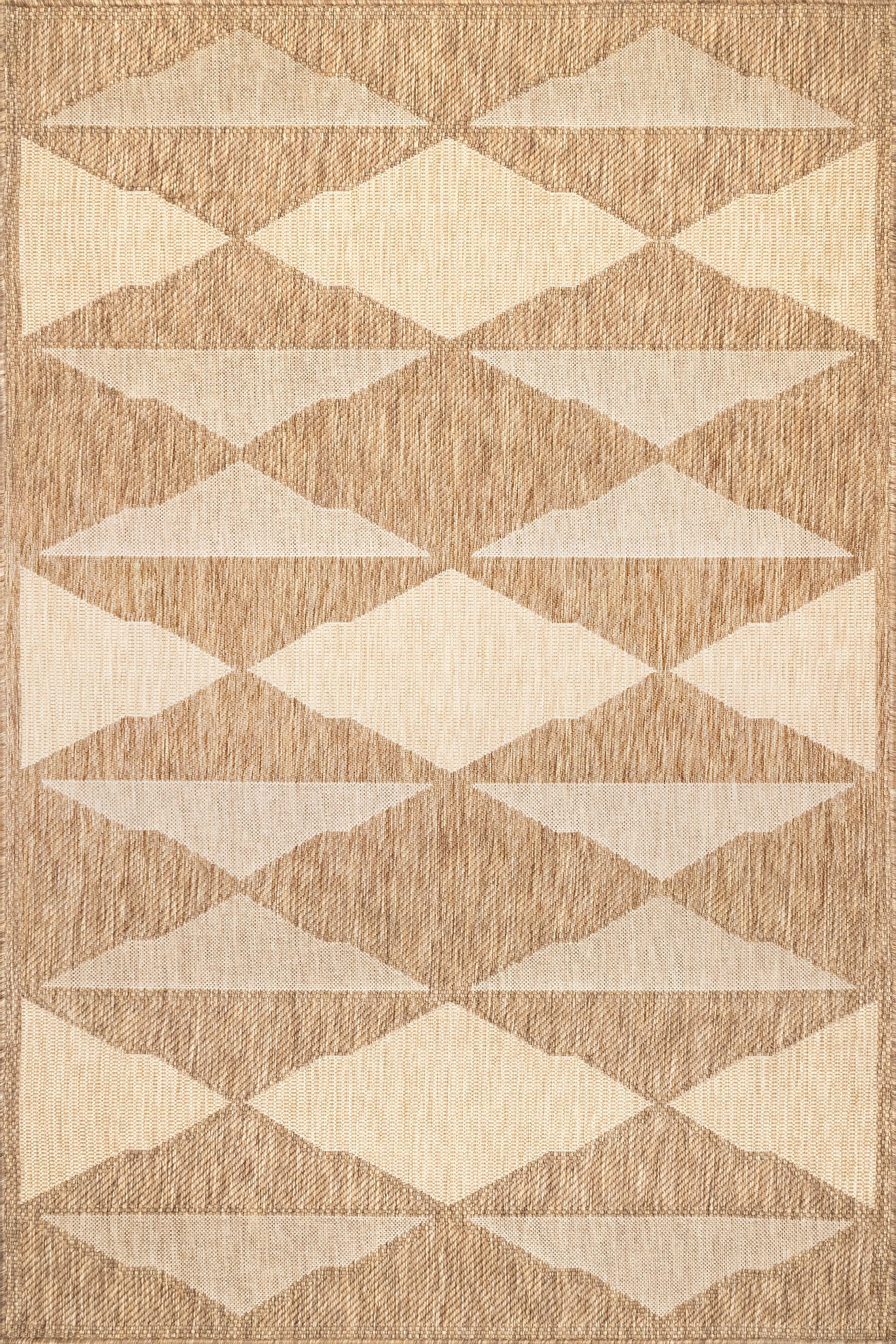 Ziggy Diamonds Indoor/Outdoor Rug | Brown