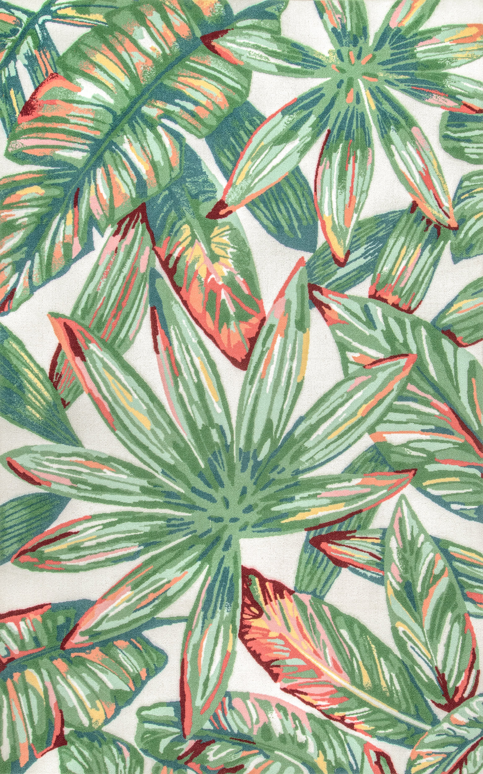 Palmetto Paradise Indoor/Outdoor Rug | Green Multicolor