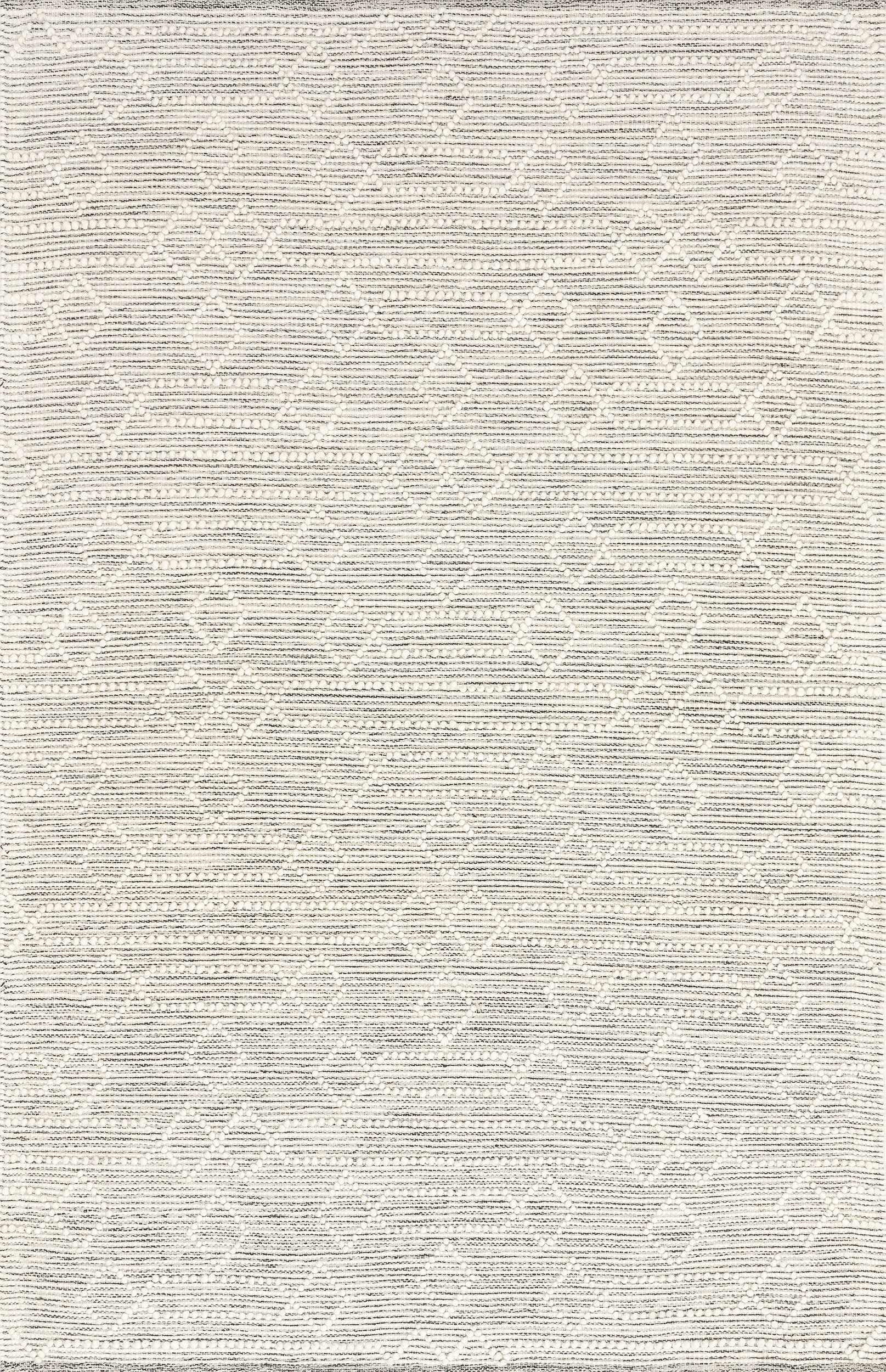Lumi Lifted Diamonds Rug | Dark Grey