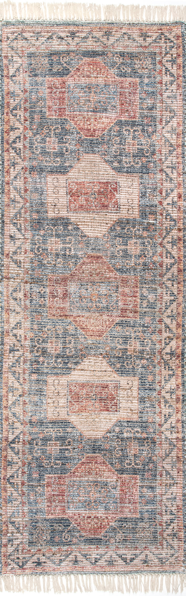 Cartouche Medallion Tassel Rug | Multicolor