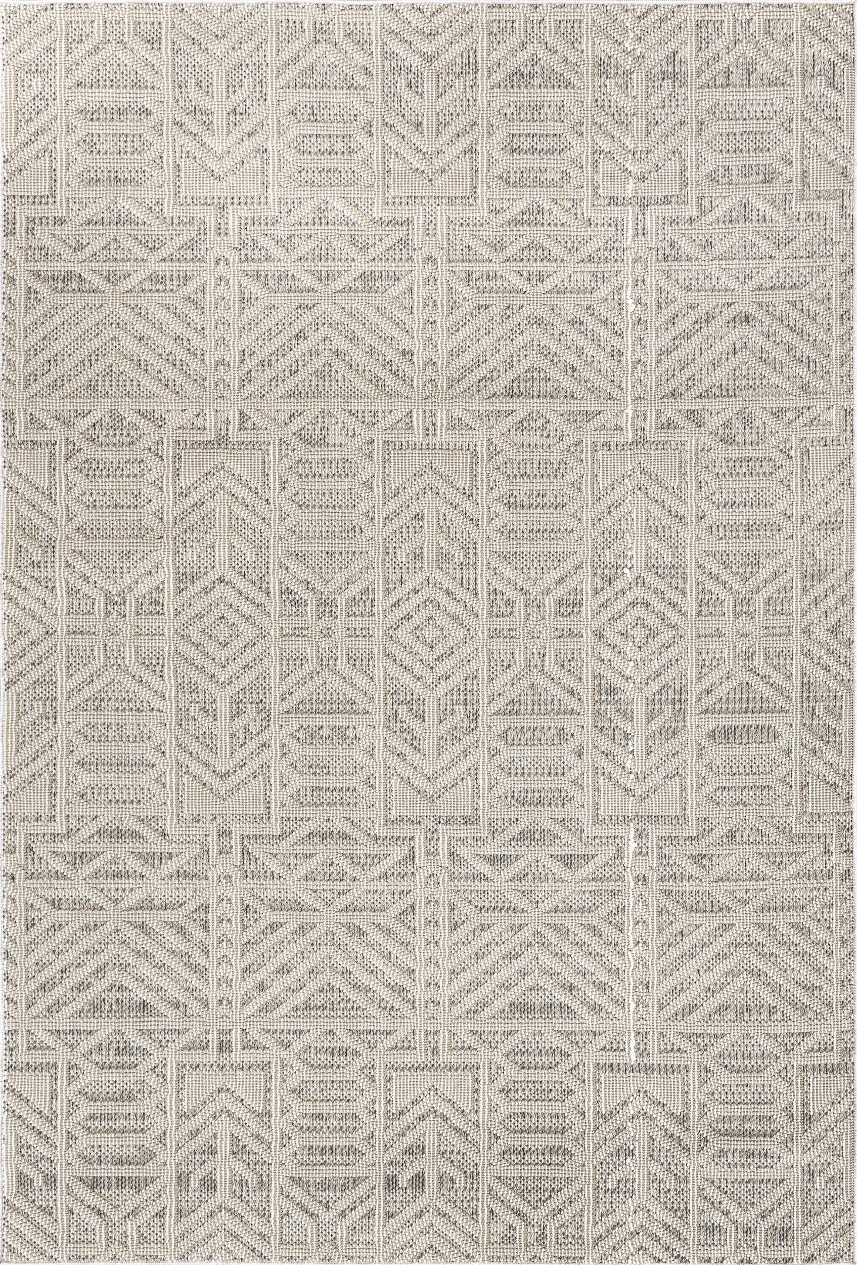 Malia Birdseye Indoor/Outdoor Rug | Light Grey