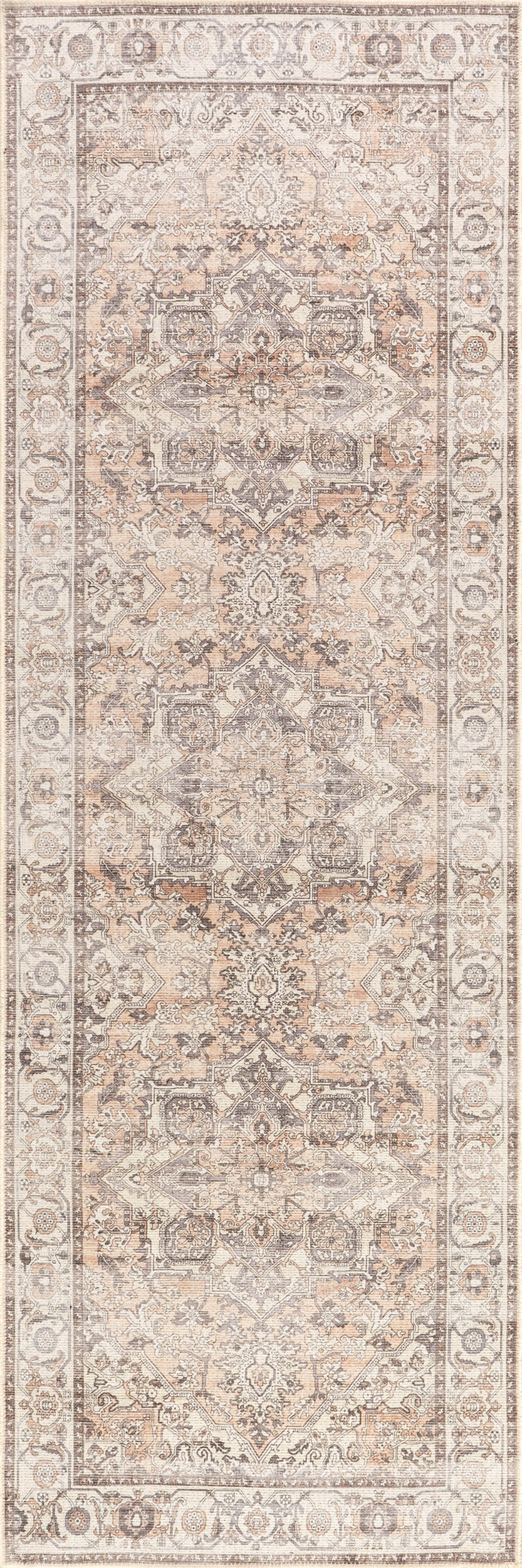 Mattie Medallion Washable Rug | Beige