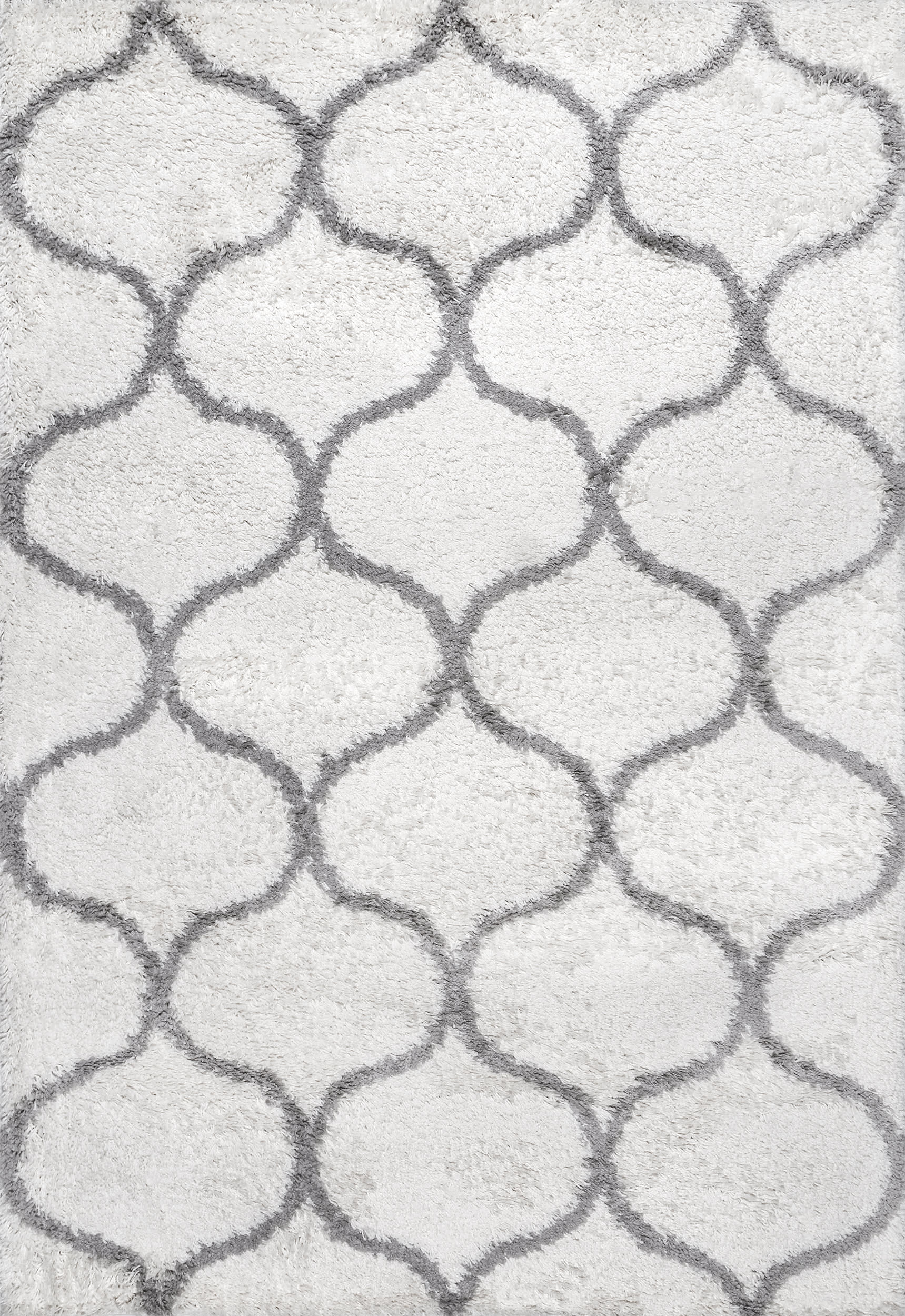 Naomi Quatrefoil Trellis Rug | Beige