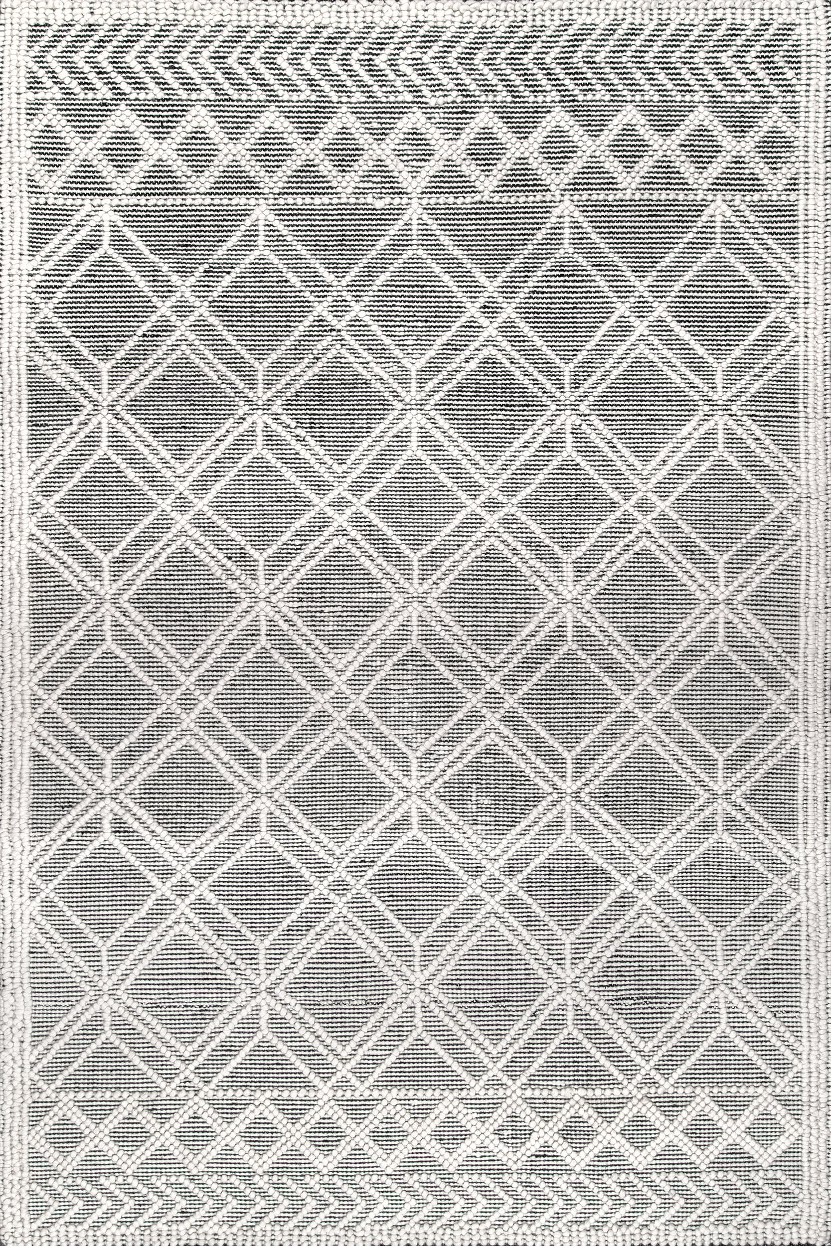 Argyle Trellis Rug | Grey
