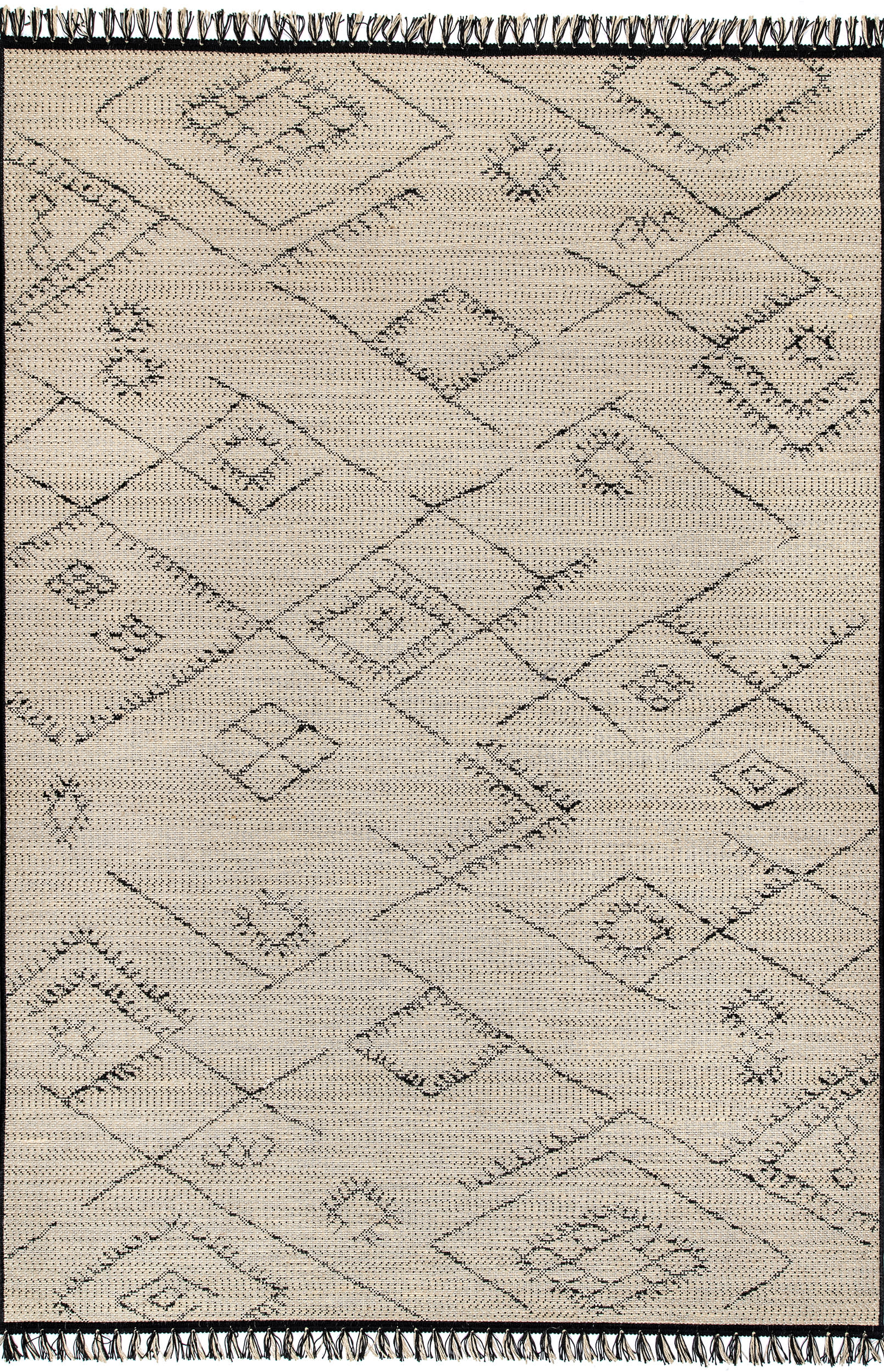 Moroccan Abstract Rug | Ivory