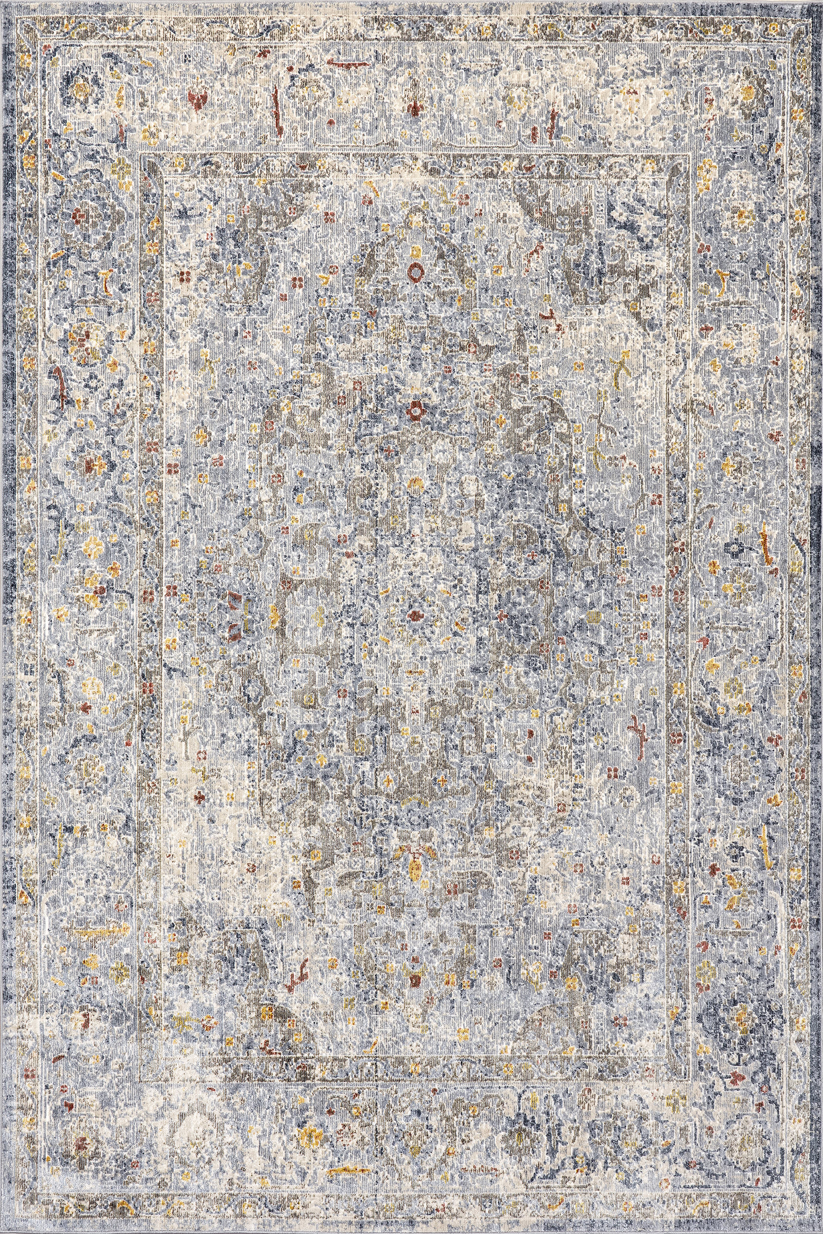 Cloudy Medallion Rug | Light Grey