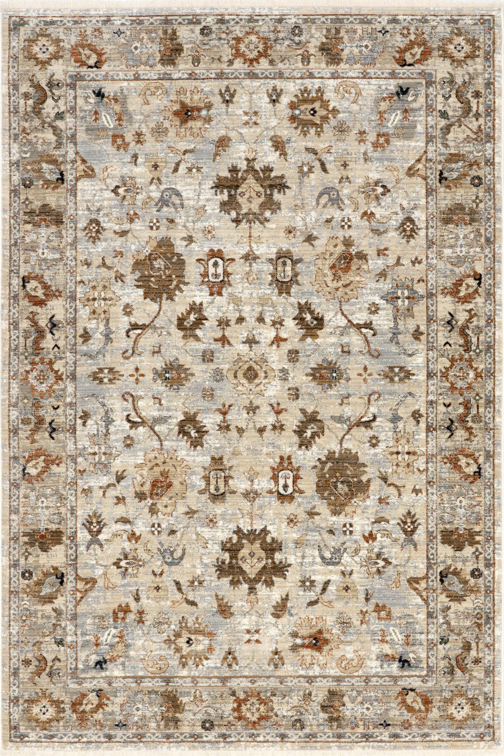 Harlee Vintage Floral Rug | Ivory