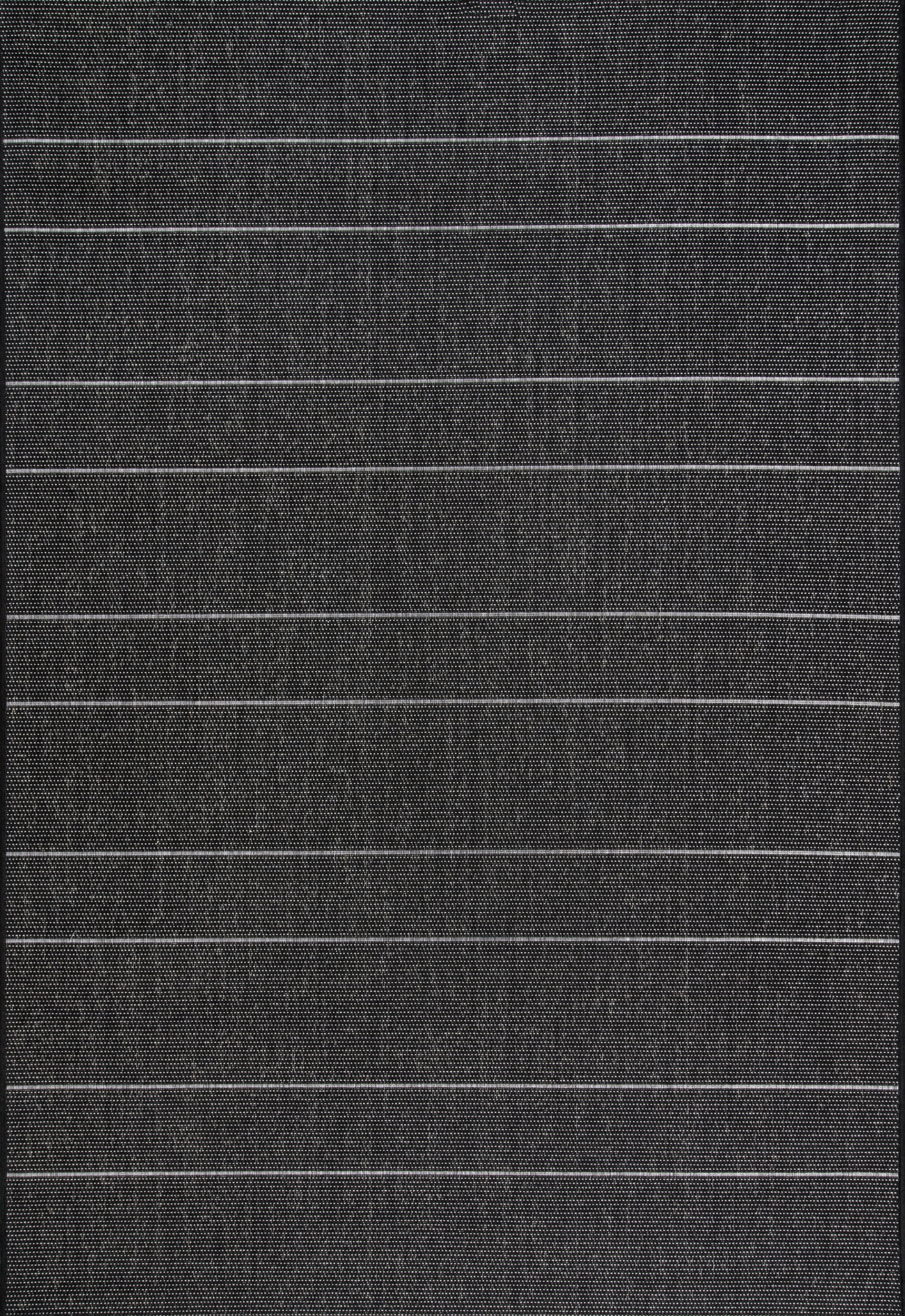 Venetian Pinstripes Indoor/Outdoor Rug | Black
