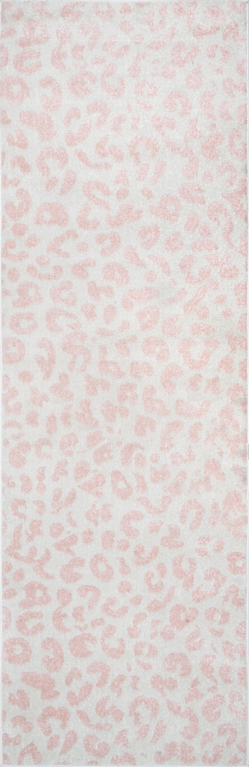 Coraline Leopard Printed Rug | Baby Pink