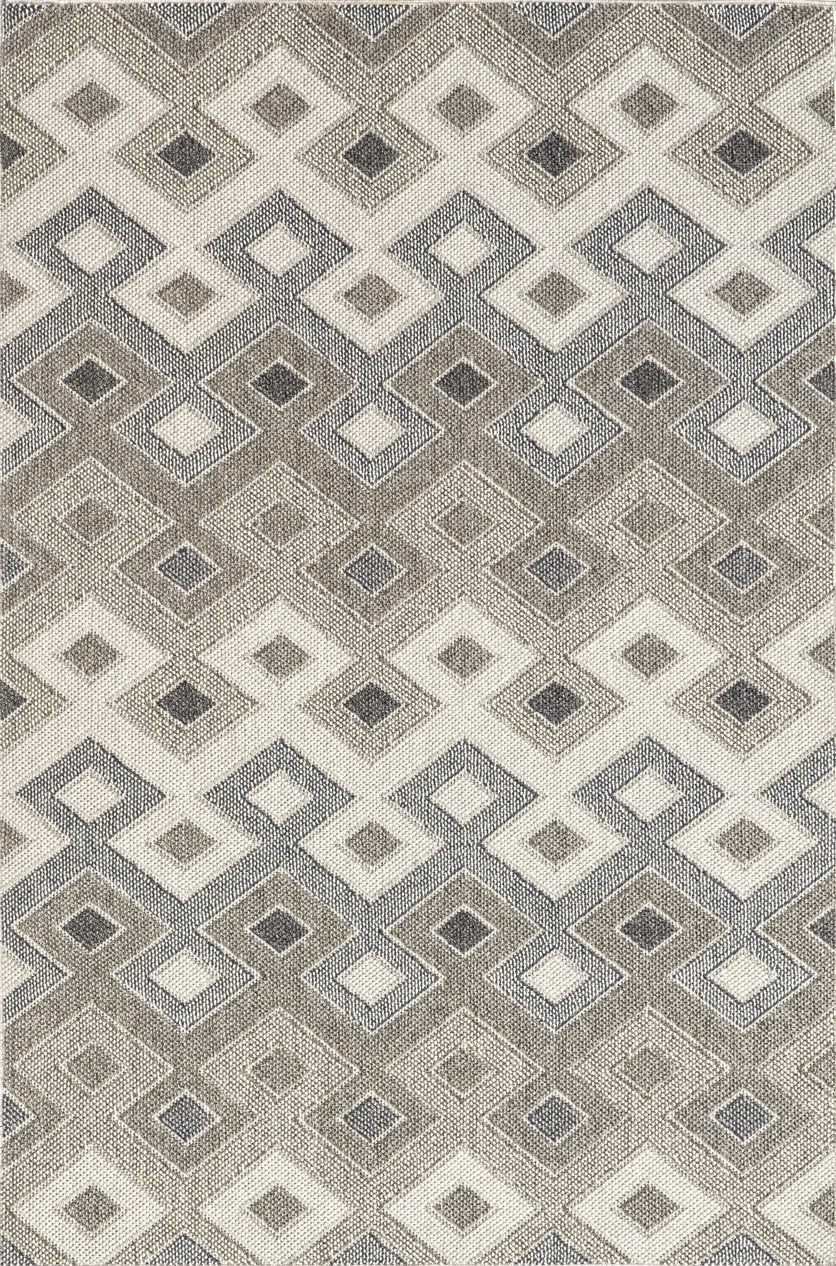 Charmaine Indoor/Outdoor Geometric Rug | Grey
