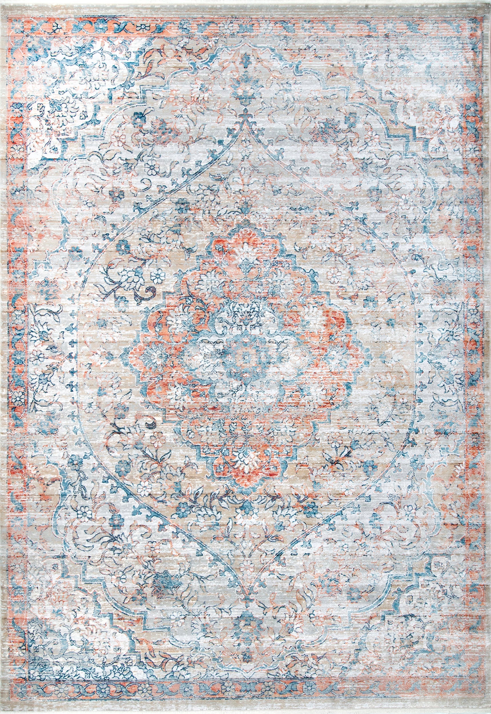Enshrined Blossom Rug | Rust