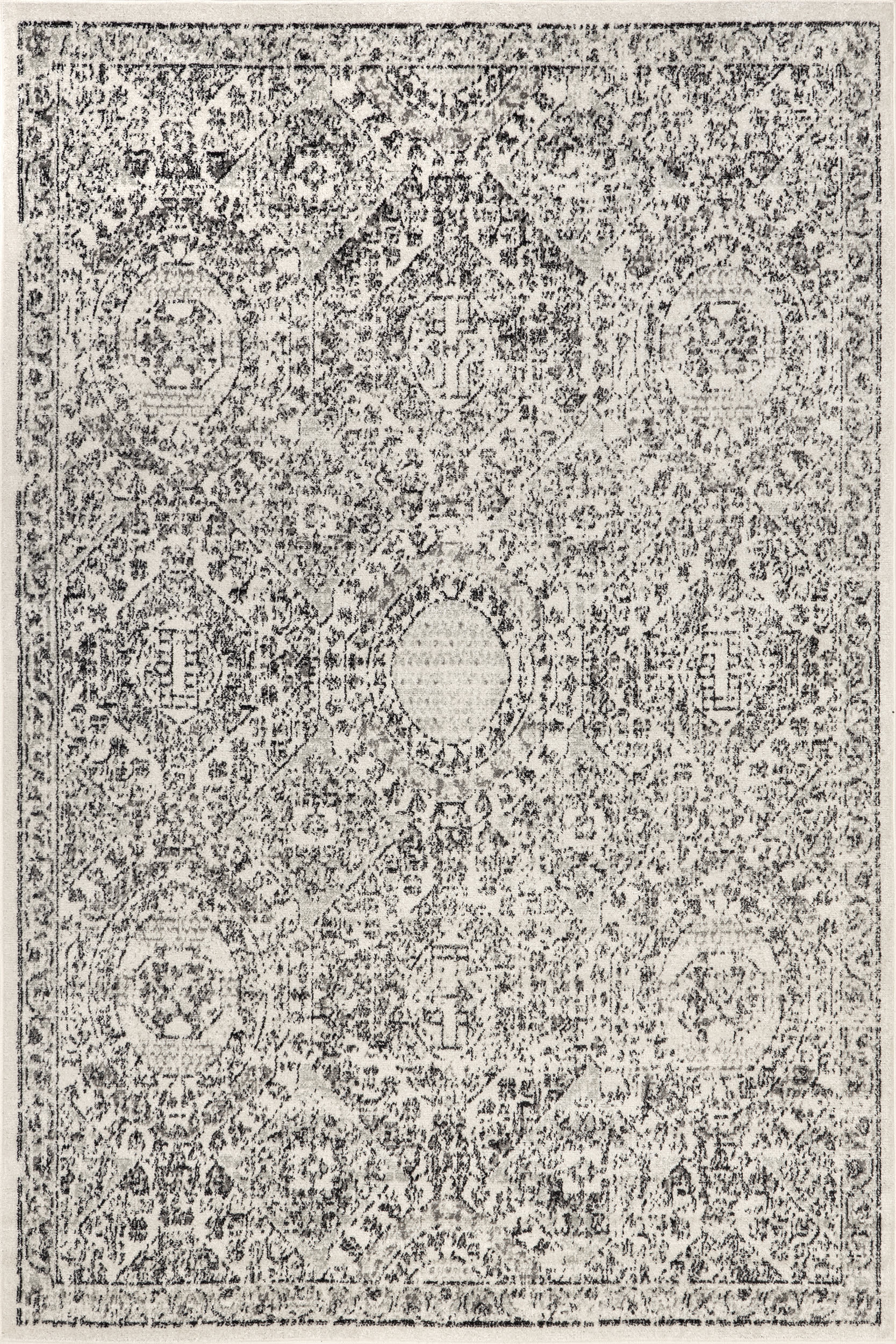 Honeycomb Labyrinth Rug | Grey