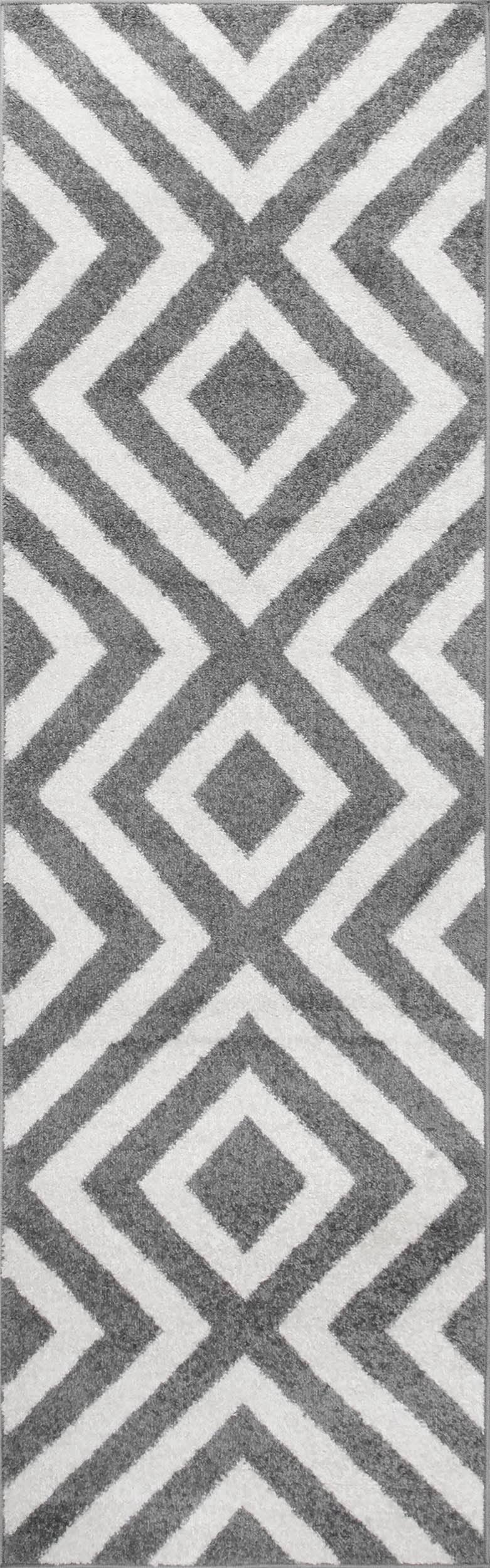 Chevron Stripes Rug | Grey