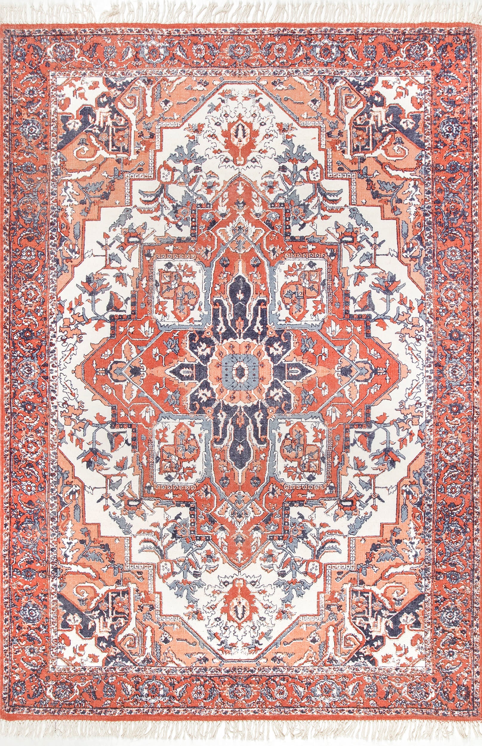 Sabine Fringe Rug | Red