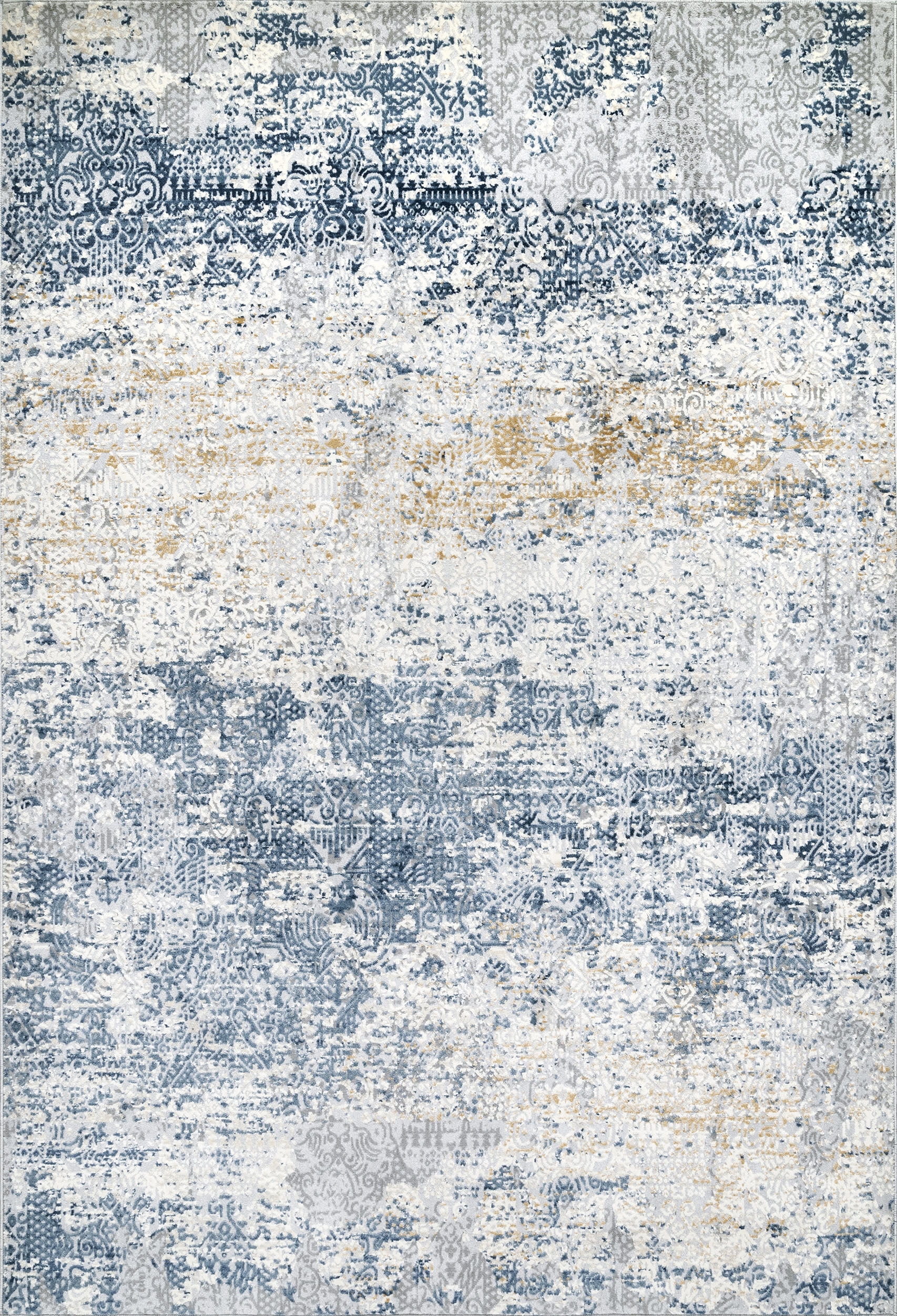 Abstract Jungle Rug | Blue