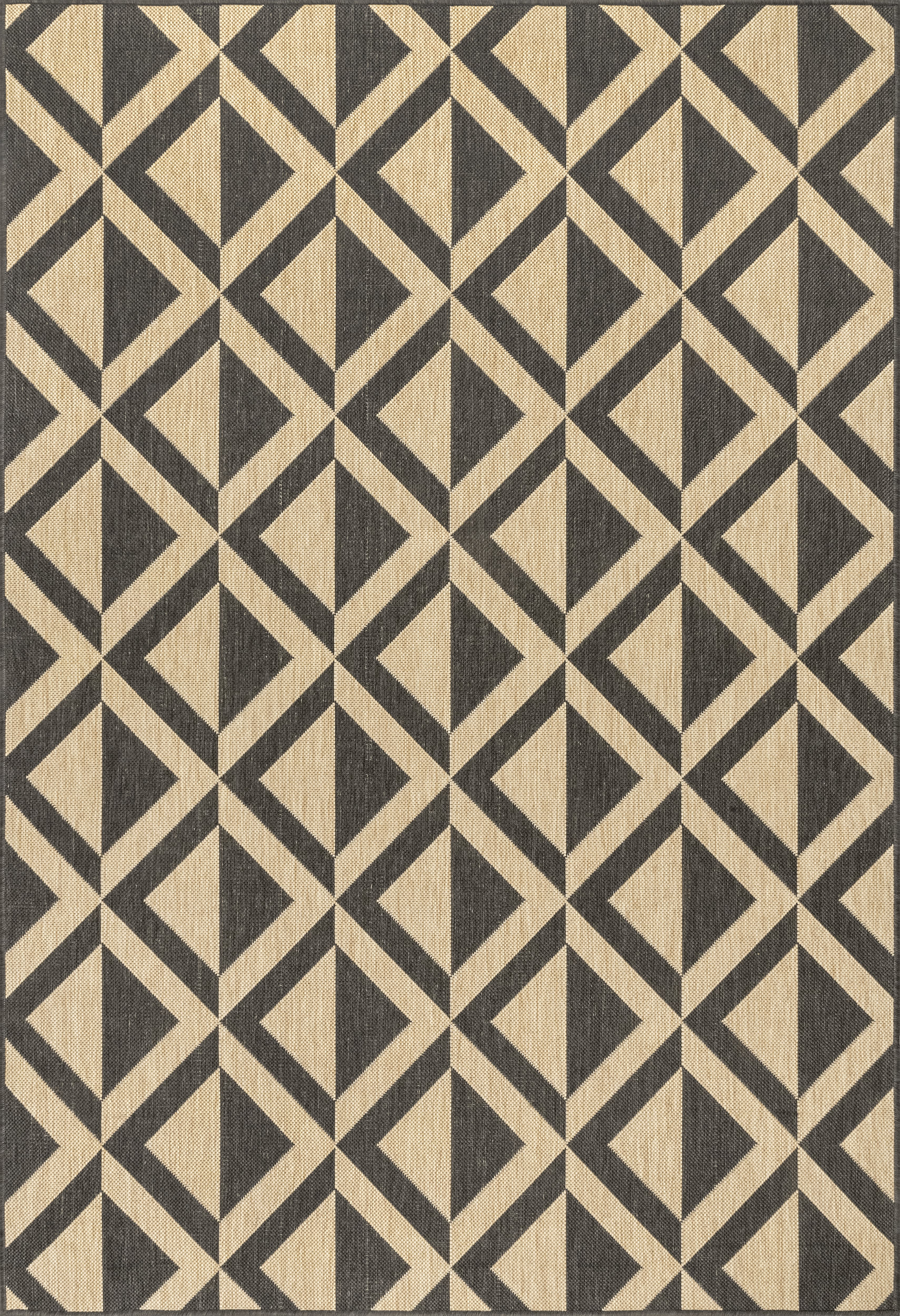 Pop Diamonds Indoor/Outdoor Rug | Charcoal