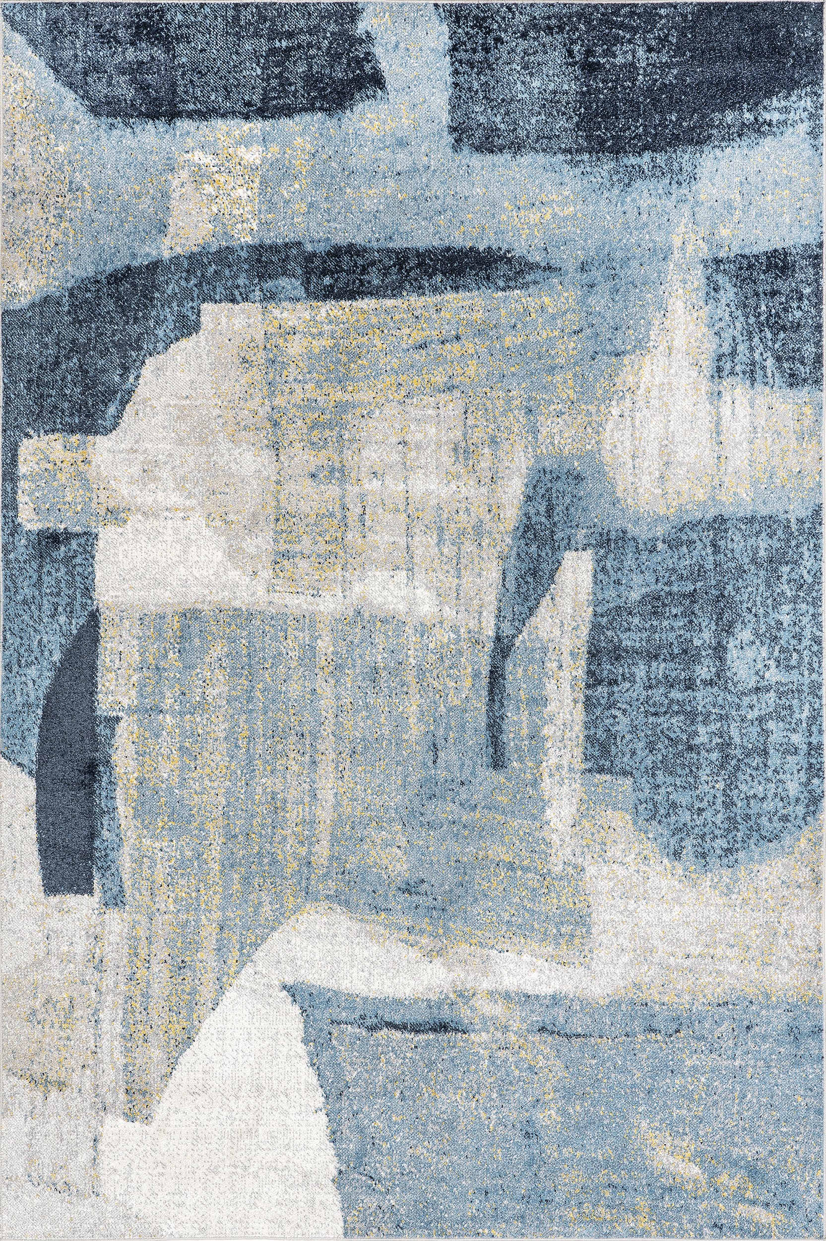 Cecila Washable Abstract Rug | Blue