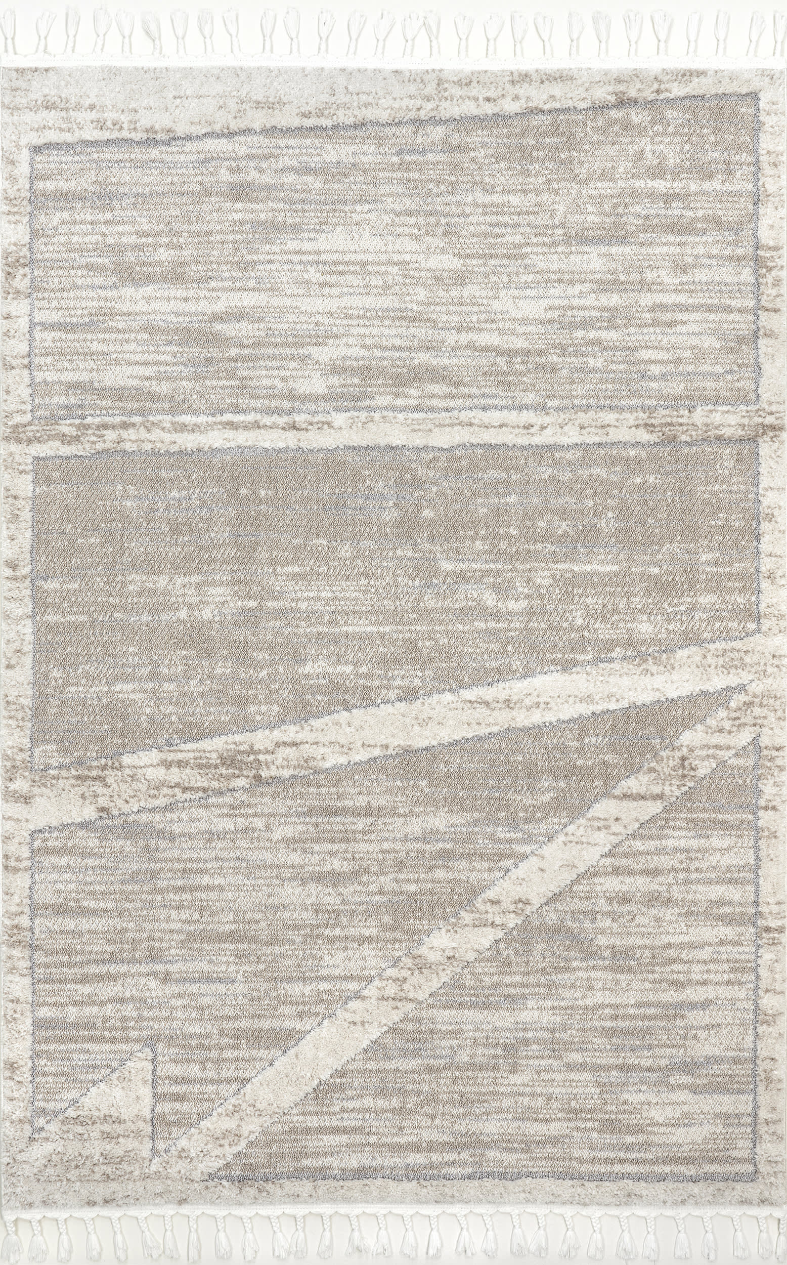 Annabeth Modern Raised Rug | Beige