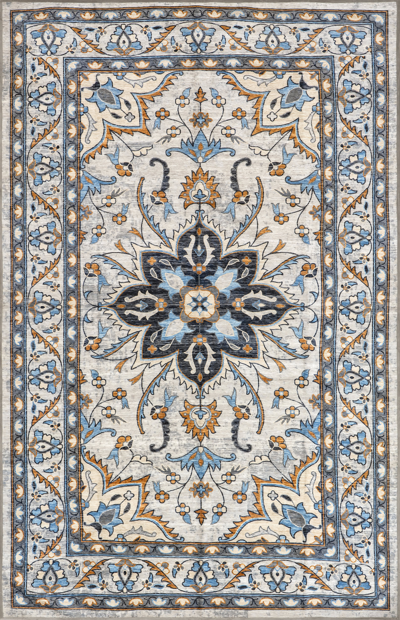 Ella Washable Venus Rug | Blue