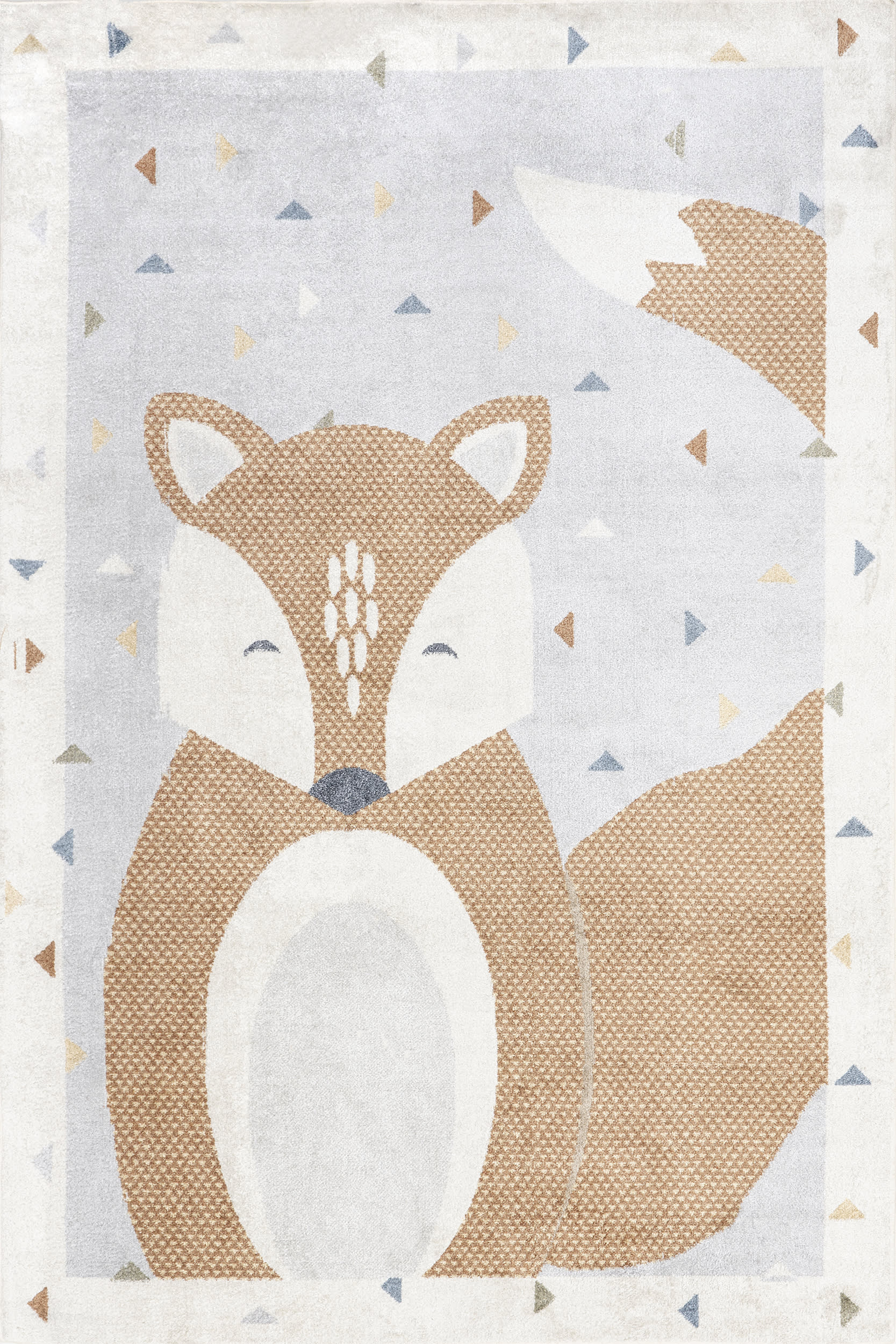 Jolena Fox Kids Washable Rug | Beige