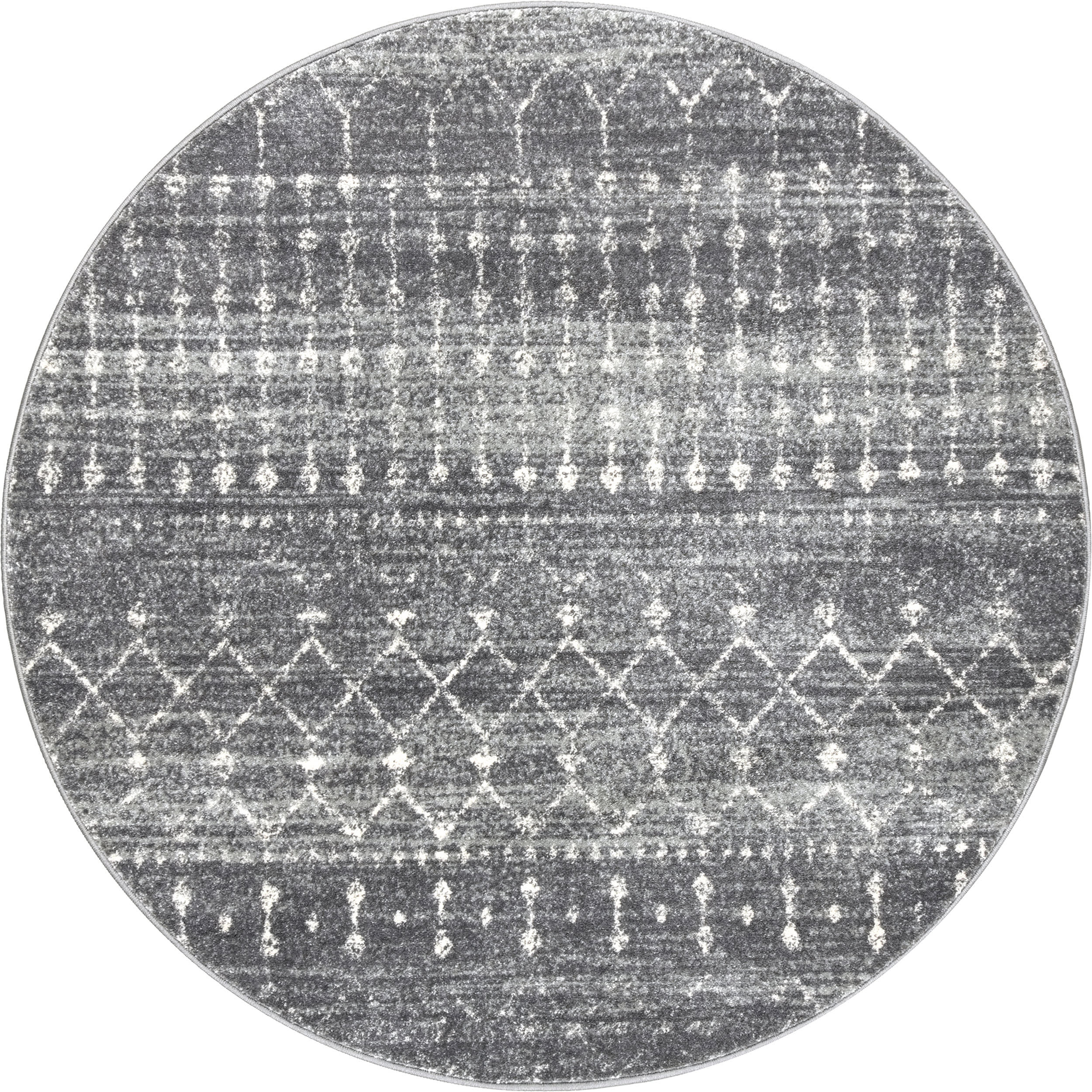 Moroccan Trellis Rug | Dark Grey