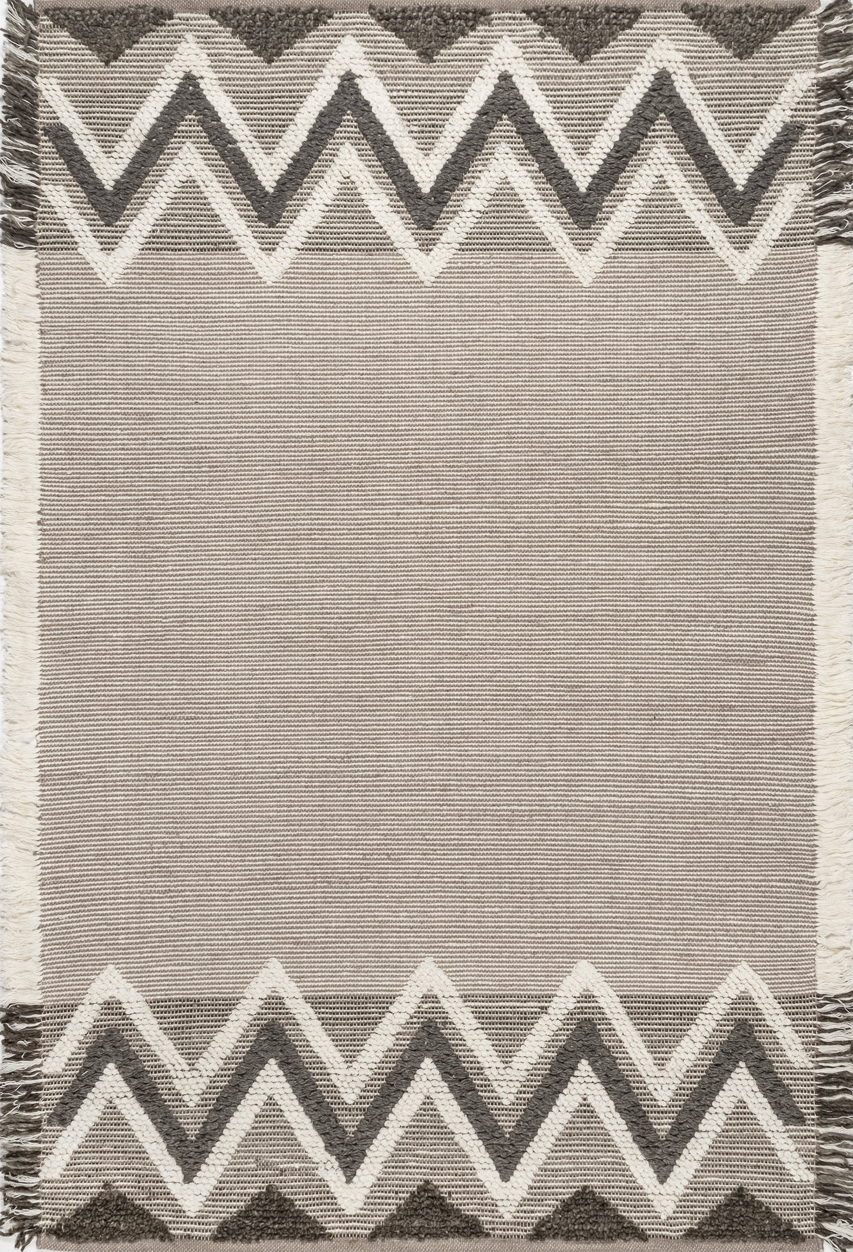 Esme Wool Geometric Rug | Beige