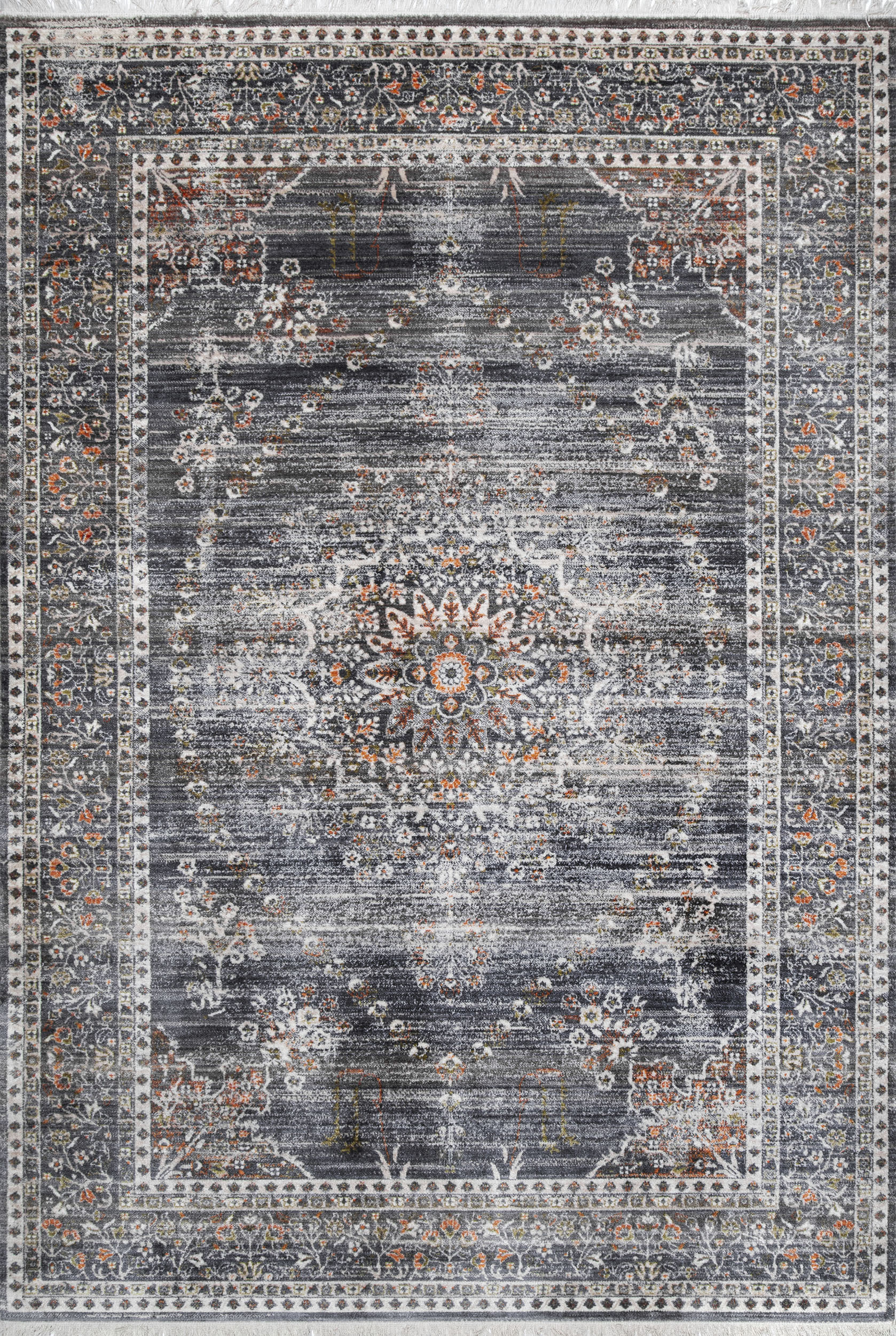 Elegant Blossom Rug | Grey