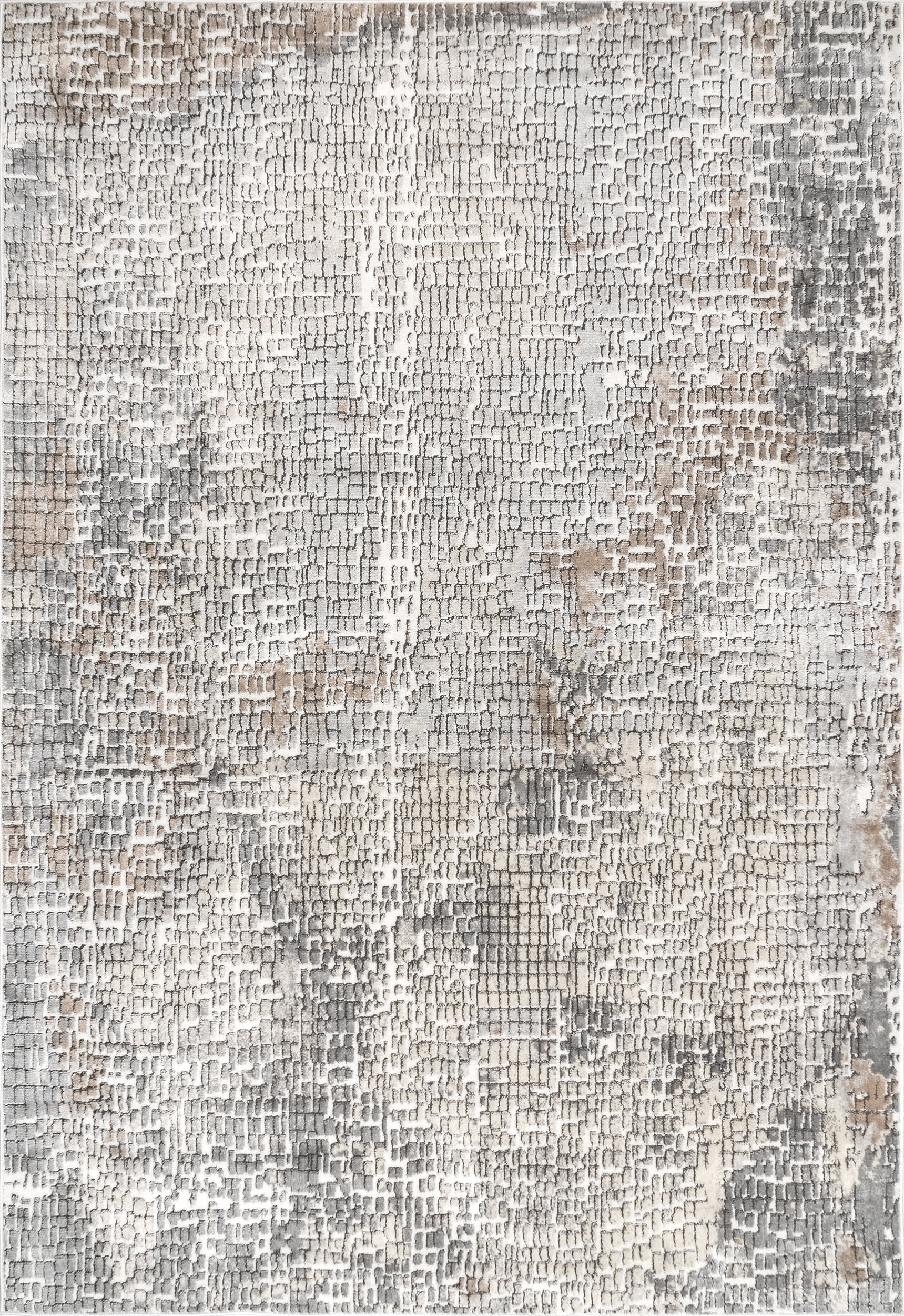 Ari Abstract Mosaic Rug | Beige